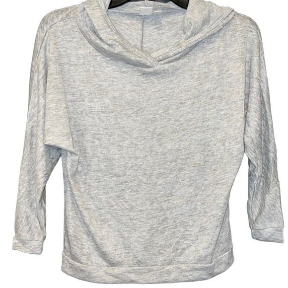 New Nordstroms B.P. Light Weight Heather Gray 3/4 Sleeve Shirt with Hood XS - Picture 1 of 10